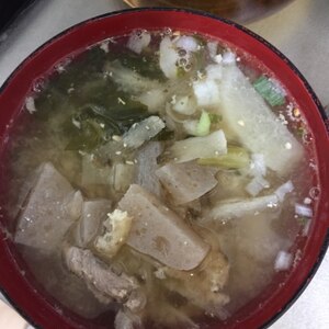 ごぼう入り豚汁